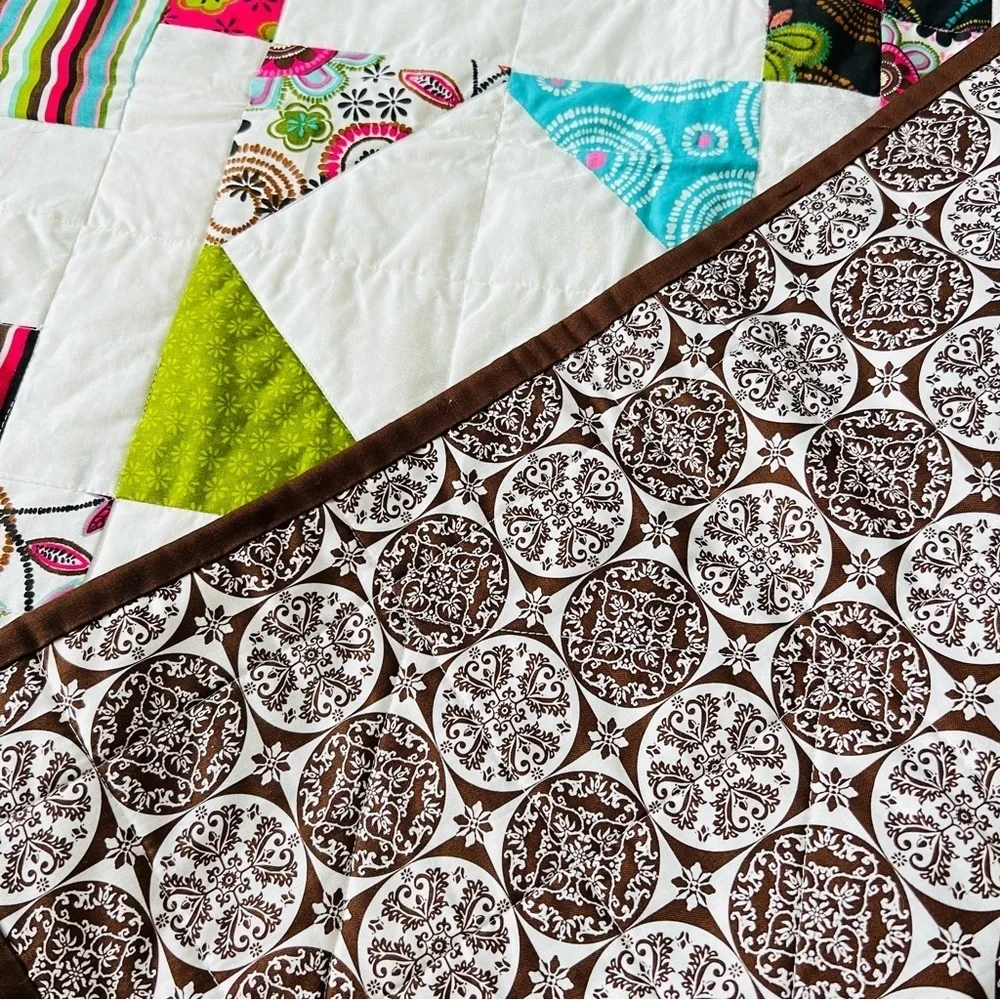 32”x42” New Homemade Patchwork Baby Kids Quilt.